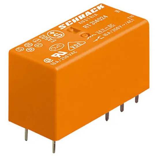 Силове реле Schrack RT214024 24B DC 12А