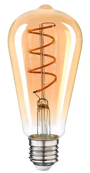Філаментна LED лампа Vestum 1-VS-2703 ST64 Е27 4Вт 220В 2500К golden twist «вінтаж» Філаментна LED лампа Vestum 1-VS-2703 ST64 Е27 4Вт 220В 2500К golden twist «вінтаж»