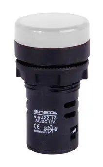 Сигнальная арматура E.Next e.ad22.24.white Ø22мм 24В АС/DC белая (s009033) Сигнальная арматура E.Next e.ad22.24.white Ø22мм 24В АС/DC белая (s009033)