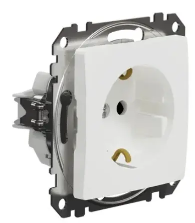 Розетка Schneider Electric Sedna Design & Elements з заземленням та шторками біла SDD111022 - фото №1 Розетка Schneider Electric Sedna Design & Elements з заземленням та шторками біла SDD111022 - фото №1