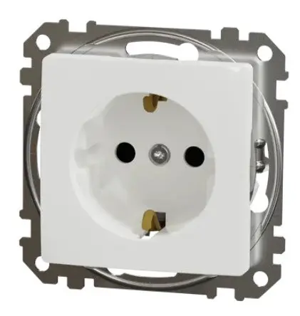 Розетка Schneider Electric Sedna Design & Elements з заземленням та шторками біла SDD111022 - фото №4 Розетка Schneider Electric Sedna Design & Elements з заземленням та шторками біла SDD111022 - фото №4