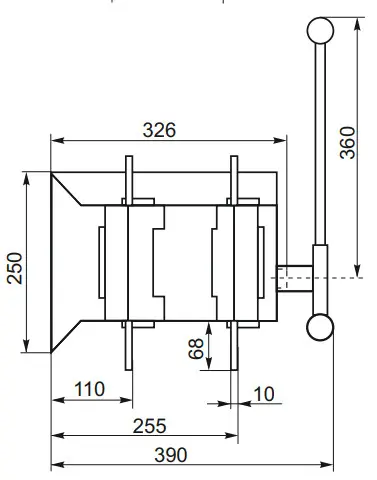 Устройство автоматического ввода резерва CNC YCS1-1600А 3Р 415В (Б00042801) - фото №3