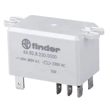 Допоміжне реле Finder 2CO 30A 230В AC (668282300000) Допоміжне реле Finder 2CO 30A 230В AC (668282300000)