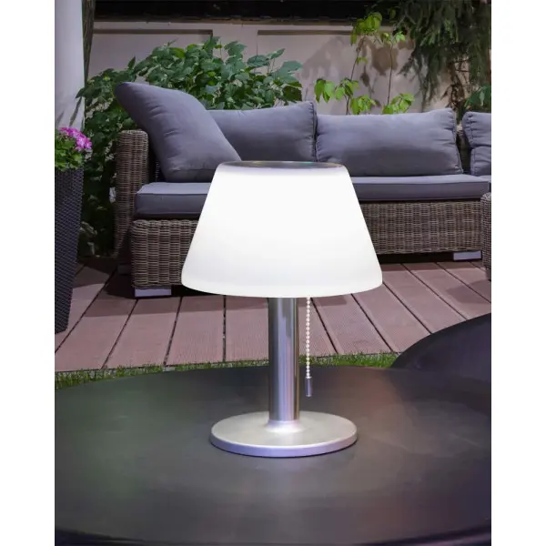 Вуличний світильник на сонячній батареї Goldlux 325457 Viola LED 4000K IP44 сріблястий - фото №1 Вуличний світильник на сонячній батареї Goldlux 325457 Viola LED 4000K IP44 сріблястий - фото №1