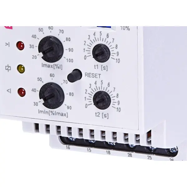Двухуровневое реле контроля тока ETI 002471840 PRI-41 24V AC/DC (3 диапазона) (2x16A AC1) - фото №1
