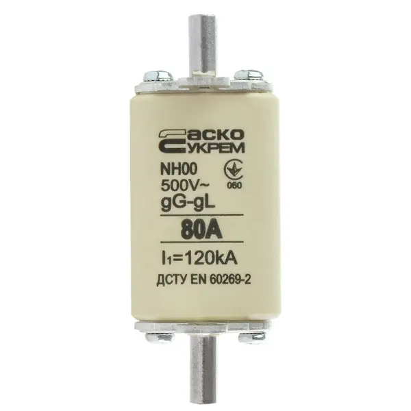 Запобіжник Аско-Укрем NH00 80A gG (A0050010014)