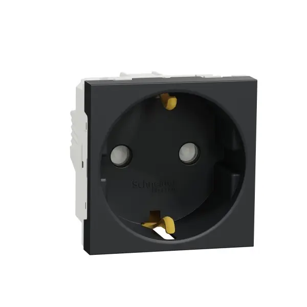 Розетка с заземлением Schneider Electric Unica New NU303754 из шторк 16А винтовой зажим антрацит Розетка с заземлением Schneider Electric Unica New NU303754 из шторк 16А винтовой зажим антрацит