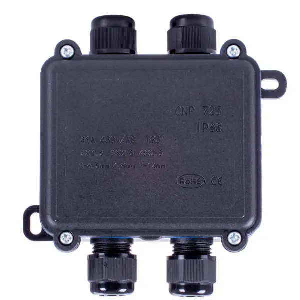 Распределительная коробка E.Next e.wdb.cnp725.4t.b с клеммником 108х111х42 мм IP68 (s071004) - фото №1