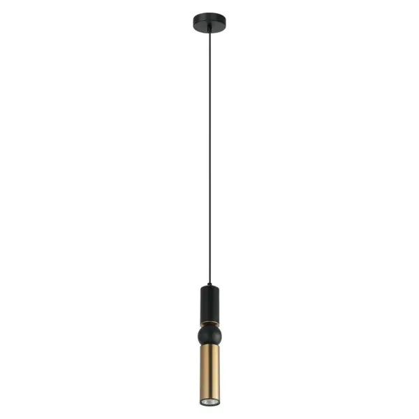 Подвесной светильник, люстра Italux PND-14290-1-BK-BRO Isidora GU10 1x25W IP20 черный Подвесной светильник, люстра Italux PND-14290-1-BK-BRO Isidora GU10 1x25W IP20 черный