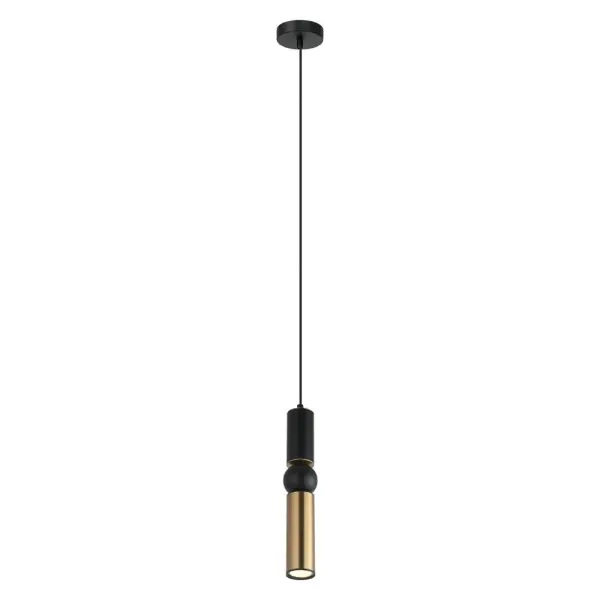 Подвесной светильник, люстра Italux PND-14290-1-BK-BRO Isidora GU10 1x25W IP20 черный - фото №2 Подвесной светильник, люстра Italux PND-14290-1-BK-BRO Isidora GU10 1x25W IP20 черный - фото №2
