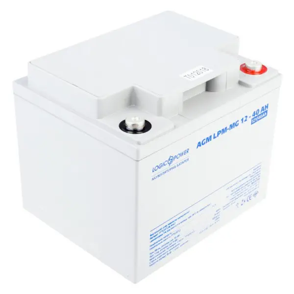 Аккумулятор LogicPower AGM LPM-MG 12-40 AH 12В - фото №1