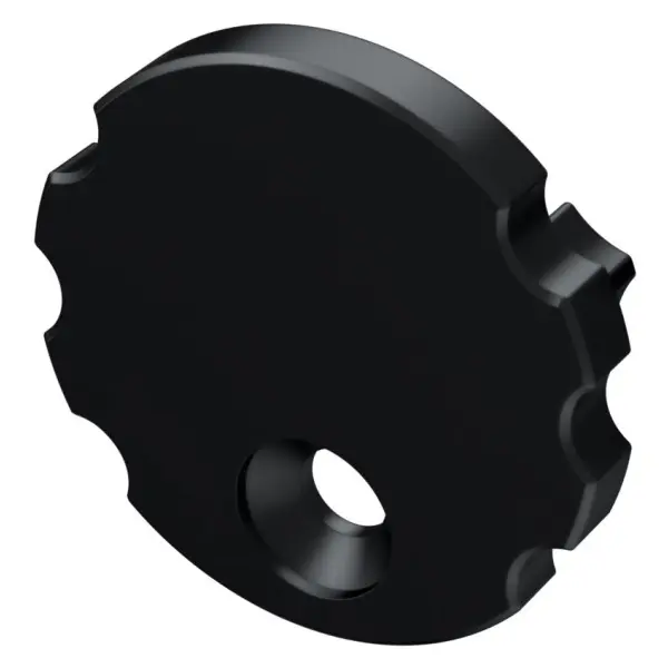 Заглушка Lumines для типу MICO без отвору чорний - фото №1