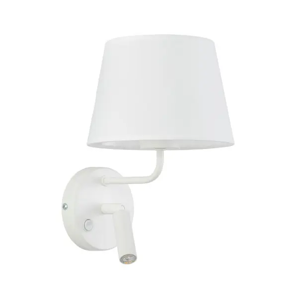 Бра, настенный светильник TK Lighting 11393 Maja E27+G9 1+1x15W+8W IP20 белый