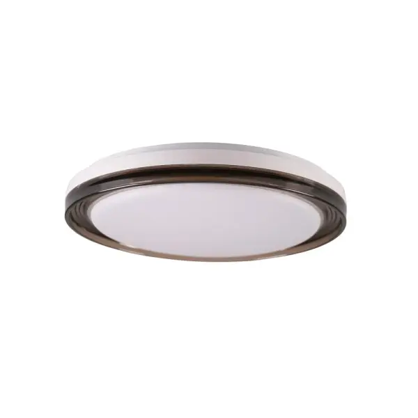 Люстра із пультом світлодіодна, стельовий світильник Goldlux 331861 Halina LED 1x48W 3000K/4000K/6000K 5300Lm IP44 чорна