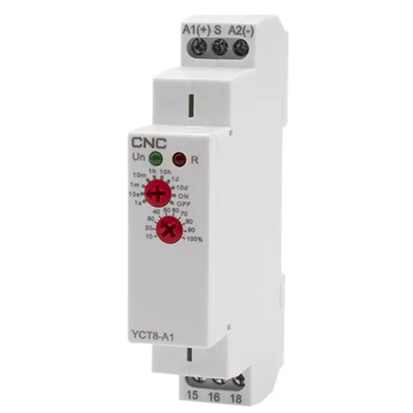 Реле затримки включення CNC Electric YCT8-A1 AC/DC 12-240В 1СО 16А АС1 250В/DC 24В (Б00044211)