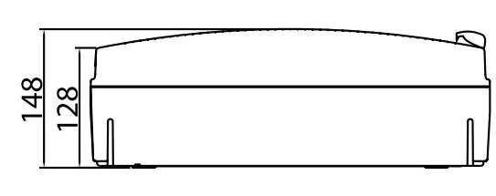 Щит настенный 18 мод. с дверцей RAL7035 Ram Base, DKC - фото №2