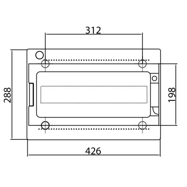 Щит настенный 18 мод. с дверцей RAL7035 Ram Base, DKC - фото №3