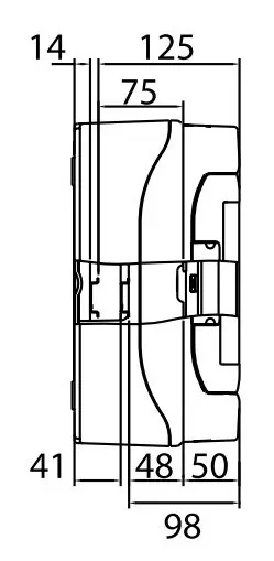 Щит настенный 18 мод. с дверцей RAL7035 Ram Base, DKC - фото №4