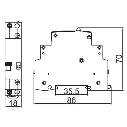 Імпульсне реле NOARK Ex9JU-32/1P 32А 230В AC (110272) - фото №2 Імпульсне реле NOARK Ex9JU-32/1P 32А 230В AC (110272) - фото №2