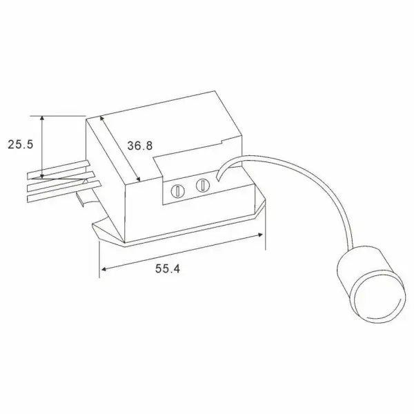 Датчик руху TOSUNlux ST24В з виносним датчиком (6940151084860) - фото №1
