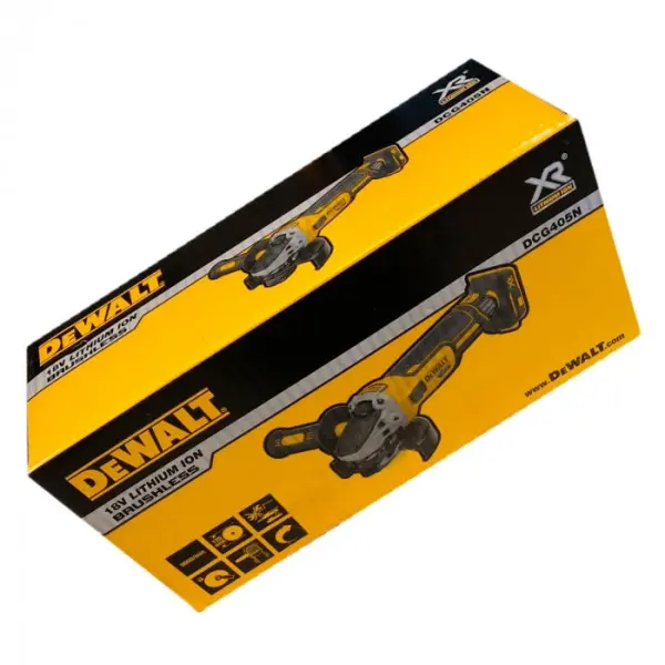 Аккумуляторная шлифмашина DeWALT DCG405N 18В - фото №8