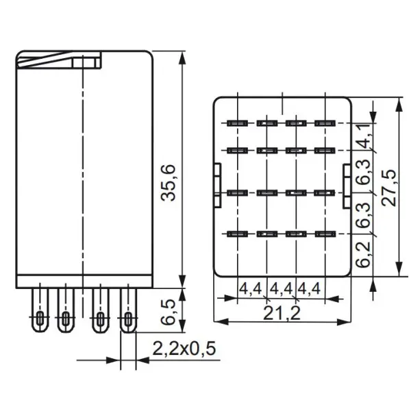 Електромеханічне реле ETI 002473022 ERM4-110 DCL 4p - фото №1 Електромеханічне реле ETI 002473022 ERM4-110 DCL 4p - фото №1