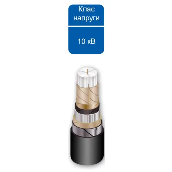 Конечная муфта для трехжильного кабеля EUETH TpPC 12 50-240 850 12кВ внешней установки (540540) - фото №1