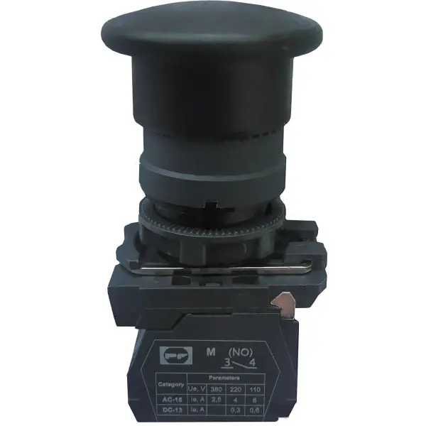 Кнопка Promfactor FP5-AC21 1NO черная (FP5-AC21)