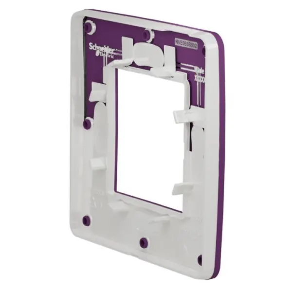 Однопостовая рамка Schneider Electric NU280214 (лиловый/белый) - фото №4 Однопостовая рамка Schneider Electric NU280214 (лиловый/белый) - фото №4