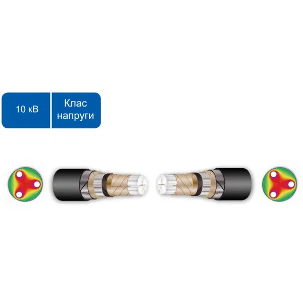 З’єднувальна муфта для трьохжильного кабелю JTpPTHC 12 70-120 CM 12кВ (560820) - фото №2
