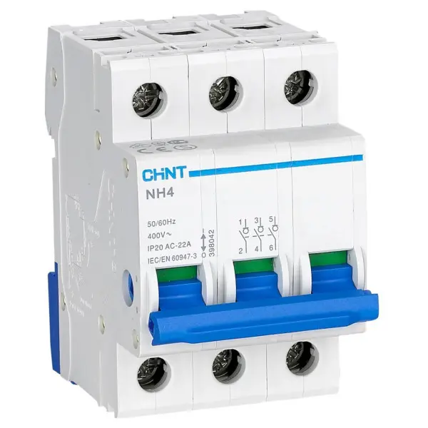 Модульный выключатель нагрузки Chint NH4 3P 63A (398044)