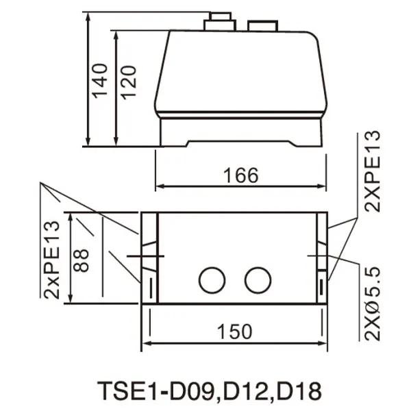 Корпусный магнитный пускатель TOSUNlux TSE1-D18 AC 220-230В IP54 (6931934242041) - фото №1 Корпусный магнитный пускатель TOSUNlux TSE1-D18 AC 220-230В IP54 (6931934242041) - фото №1