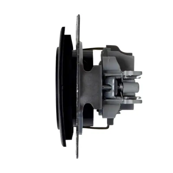 Розетка Nilson Touran чорний мат 1-на з заземленням без рамки ( 24380417 ) - фото №2