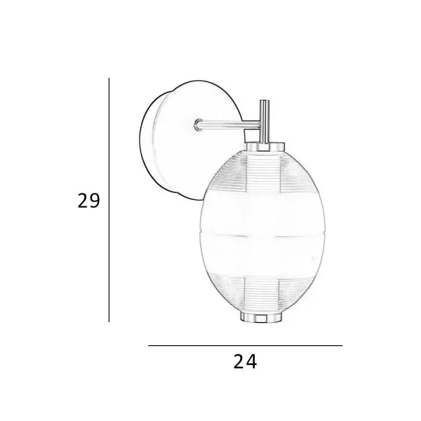Бра, настенный светильник Italux WL-45372-1-WH-CL Rinot LED 1x8W 3000K 470Lm IP20 черный - фото №1