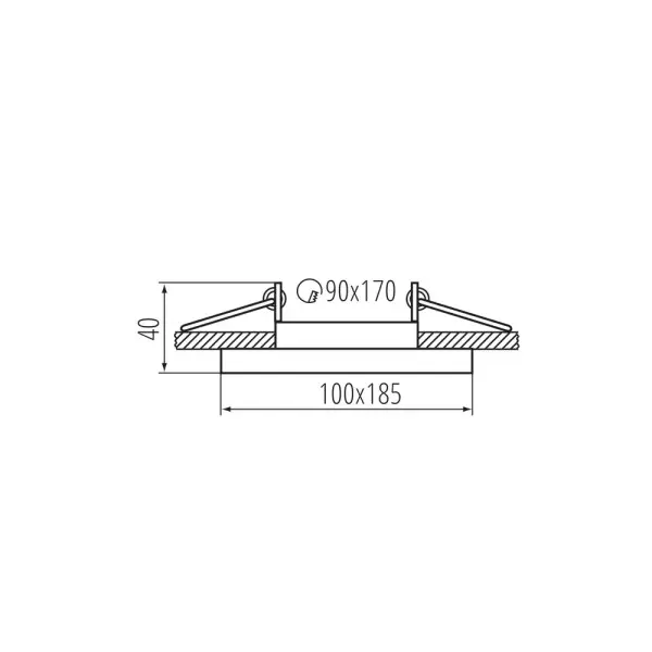 Кольцо точечного светильника Kanlux 38366 ARET 2x10W IP20 белое - фото №2