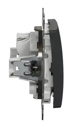 Перекрестный переключатель Schneider Electric Sedna Design & Elements с подсветкой черный SDD114107L - фото №2