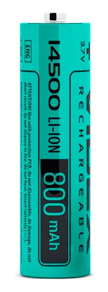 Литий-ионный аккумулятор Videx 14500 800мАч (14500/800/1B) без защиты 1 шт