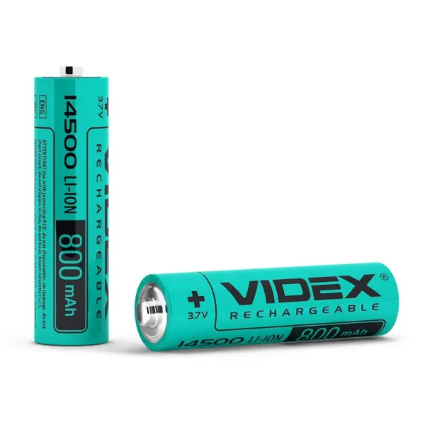 Литий-ионный аккумулятор Videx 14500 800мАч (14500/800/1B) без защиты 1 шт - фото №1