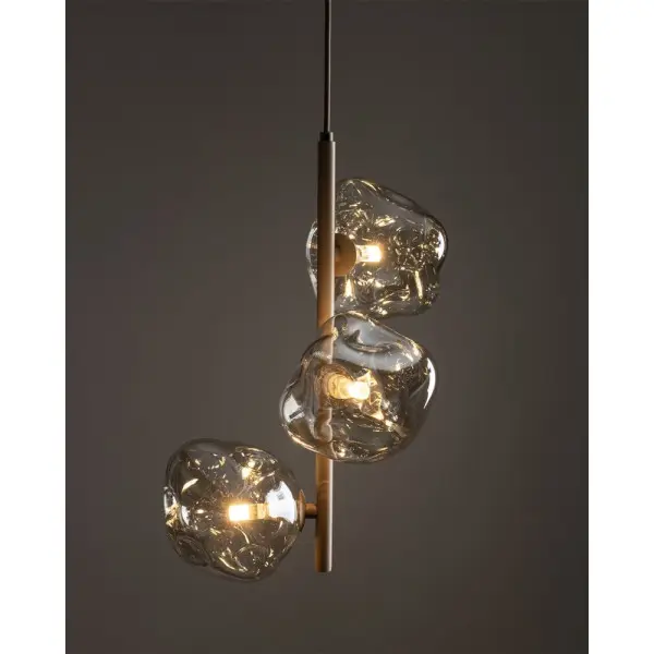 Підвісний світильник, люстра TK Lighting 11107 Lava G9 3x8W IP20 бежевий - фото №1