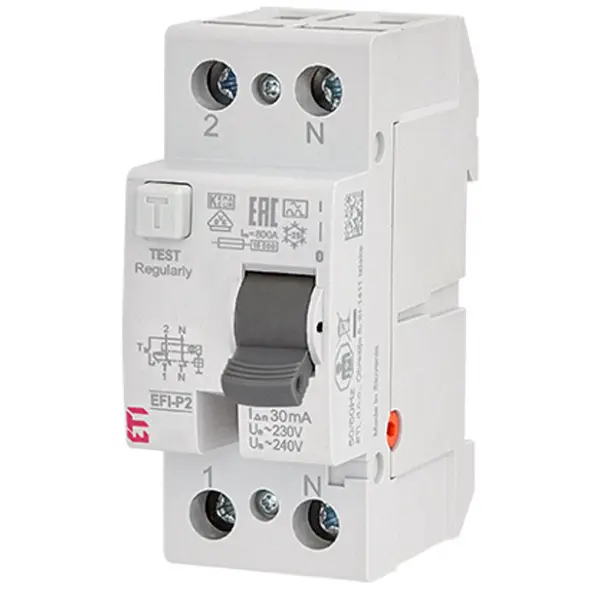 ПЗВ Eti 1Р+N EFI6-P2 40/0,03 A 6кА (2061262)