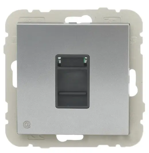 Комп'ютерна розетка Logus 21453 TAL RJ45 (Cat.5e) (алюміній) Комп'ютерна розетка Logus 21453 TAL RJ45 (Cat.5e) (алюміній)