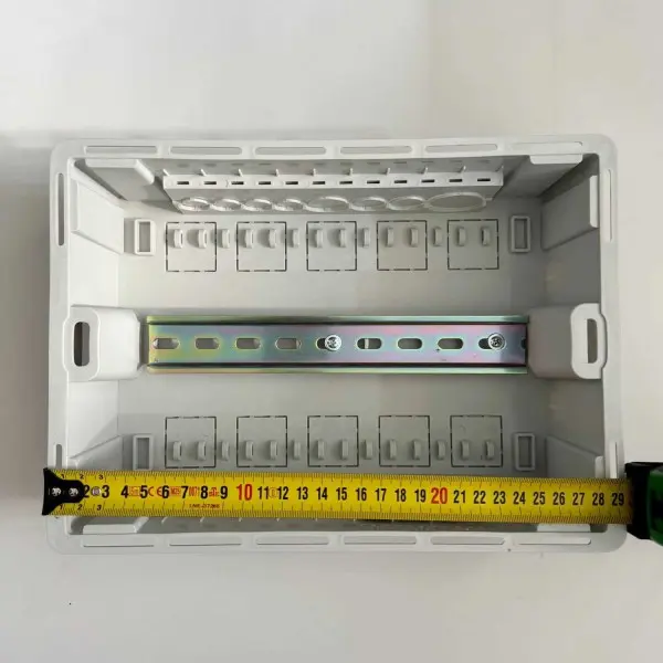 Бокс пластиковый СКИМ 12 модулей встроенный IP40 черный прозрачная дверца ( С11902024 ) - фото №5
