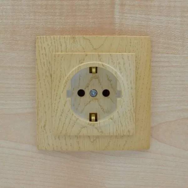 Розетка Nilson Touran клен 1-на з заземленням ( 24281017 ) - фото №3