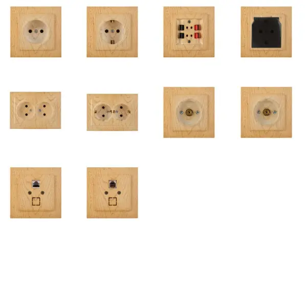 Розетка Nilson Touran клен 1-на з заземленням ( 24281017 ) - фото №6