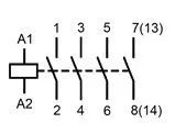 Модульный контактор Schrack BZ326442 230В AC 4НО 40А - фото №1