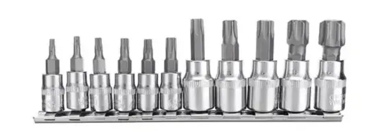 Набор головок Whirlpower 1613-1711 (24310) 1/4" и 3/8" Torx (11шт)