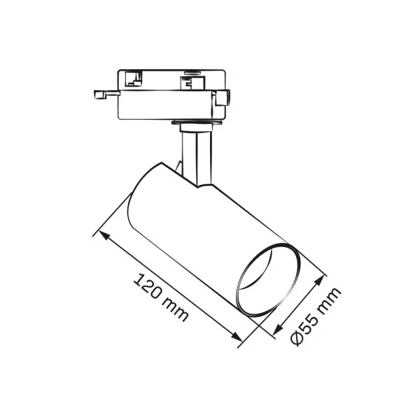 Трековий світильник Goldlux 329042 Shark LED 1x10W 4000K 850Lm IP20 чорний - фото №2 Трековий світильник Goldlux 329042 Shark LED 1x10W 4000K 850Lm IP20 чорний - фото №2