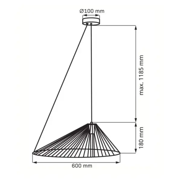 Подвесной светильник, люстра Goldlux 328397 Aurora E27 1x20W IP20 черный - фото №3