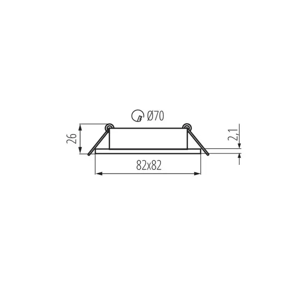 Кільце точкового світильника Kanlux 22435 DALLA 1x10W IP20 біле - фото №4 Кільце точкового світильника Kanlux 22435 DALLA 1x10W IP20 біле - фото №4