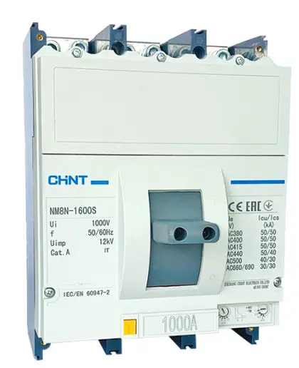 Корпусный автоматический выключатель Chint NM8N-1600S TM 1600 3P Корпусный автоматический выключатель Chint NM8N-1600S TM 1600 3P